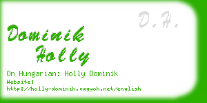 dominik holly business card